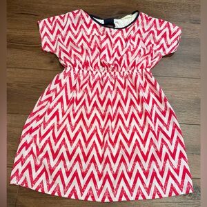 Soprano Chevron Print Open Back Dress Size Large 14 Girls